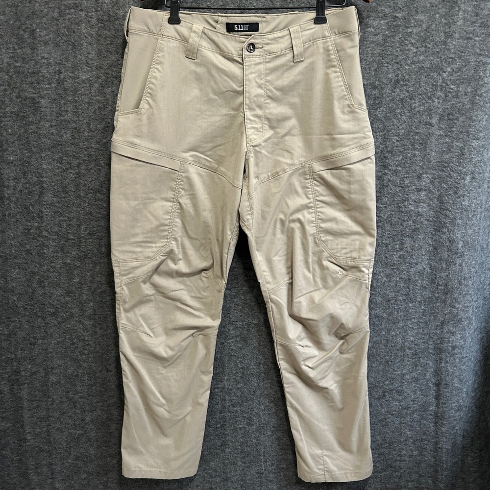 5.11 Tactical Apex Pants Mens 36x30 Khaki Cargo Utility Outdoor Workwear 74434